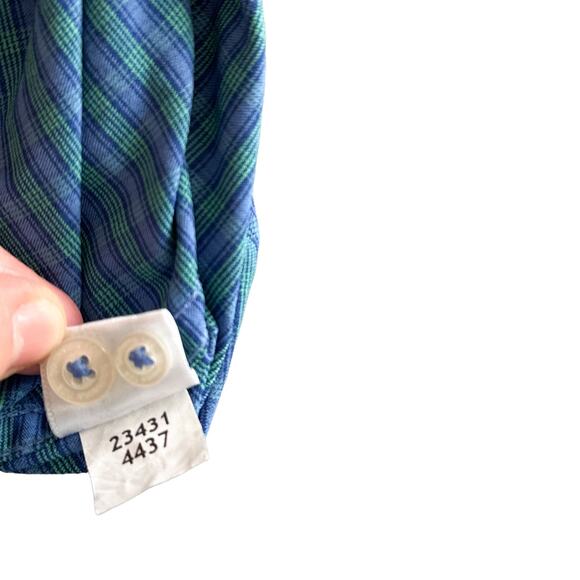 Southern Tide Intercoastal Plaid Long Sleeve Button Down Dress Shirt Blue Medium - Picture 11 of 14